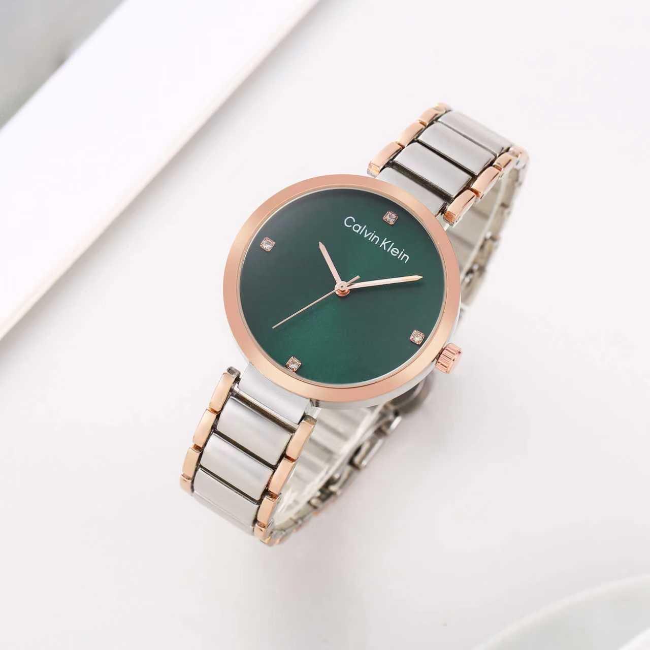 Calvin Klein Women's Diamond Studded Dial Watch