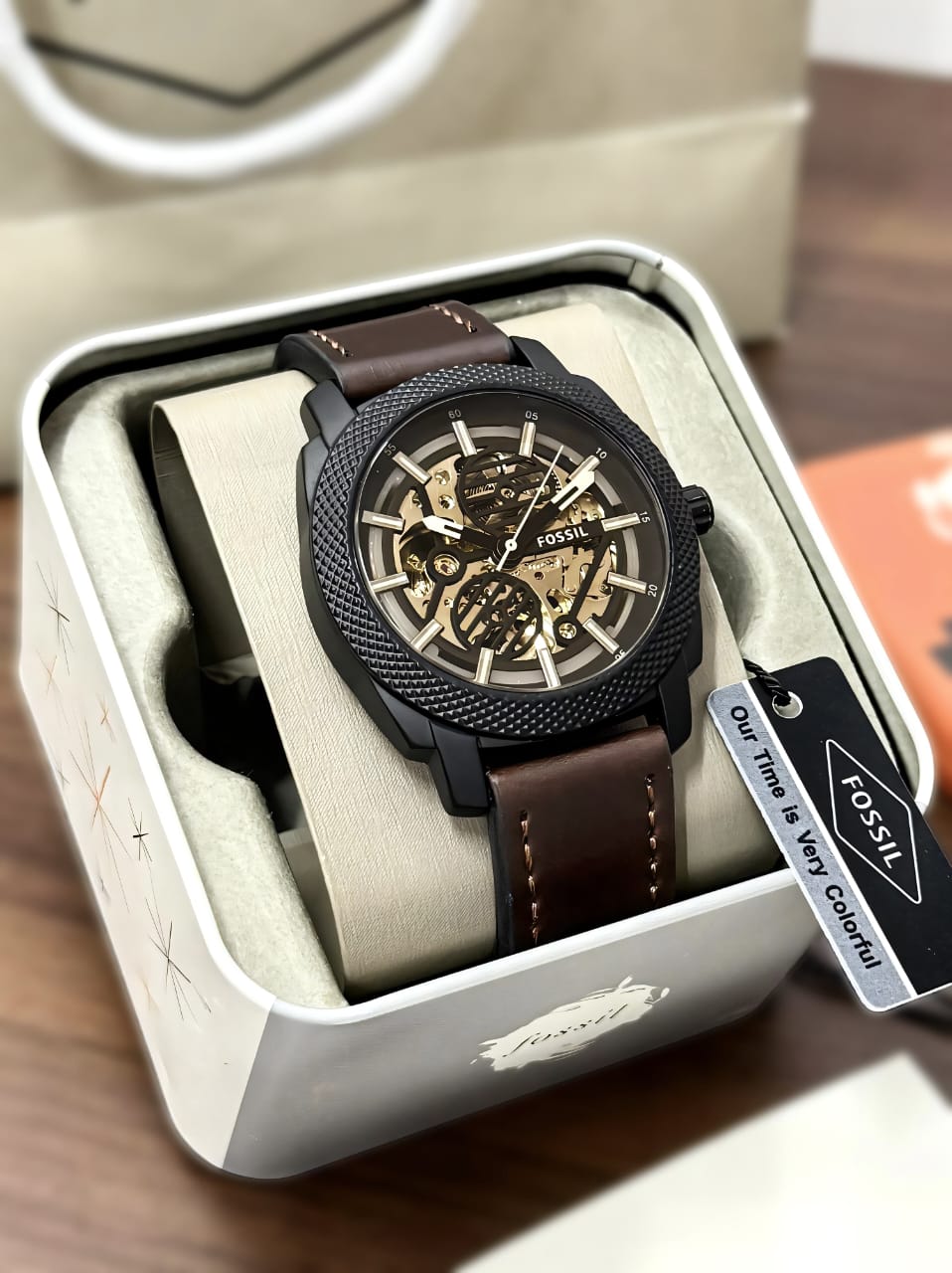 Fossil Modern Machine Automatic Watch 43mm Strap