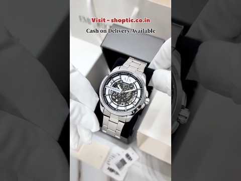 Armani Exchange Dress Automatic Skeleton 43mm Watch