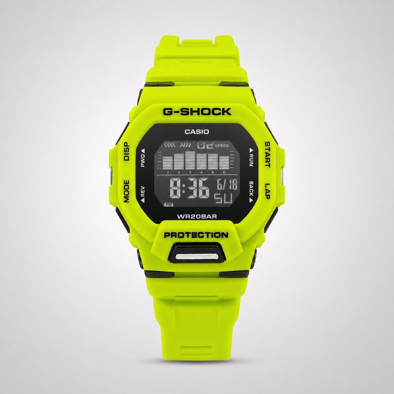 G-Shock Digital Watch G1148 – Black Dial with Green Resin Strap