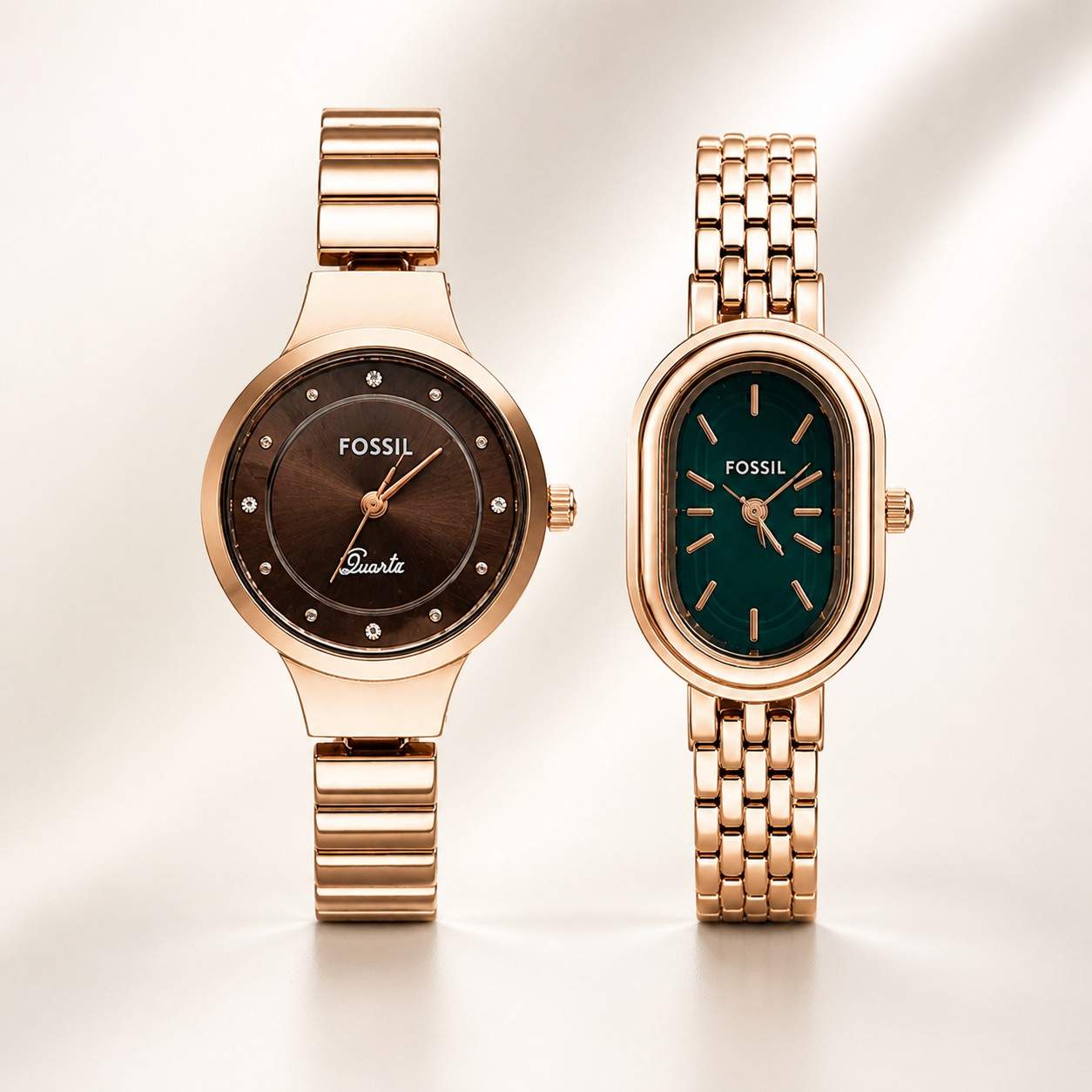 Fossil Women’s Rose Gold Combo Watch Set