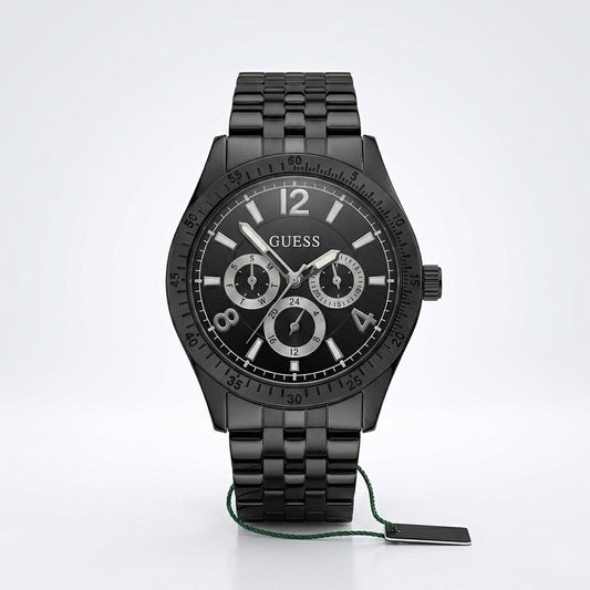 GUESS Gunmetal Chronograph Quartz Watch for Men