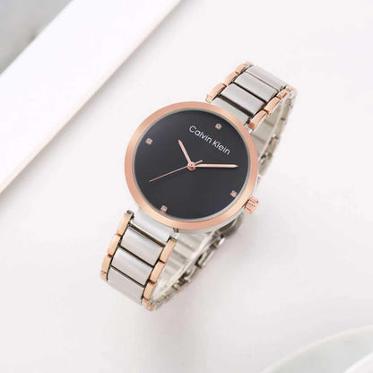 Calvin Klein Women's Diamond Studded Dial Watch