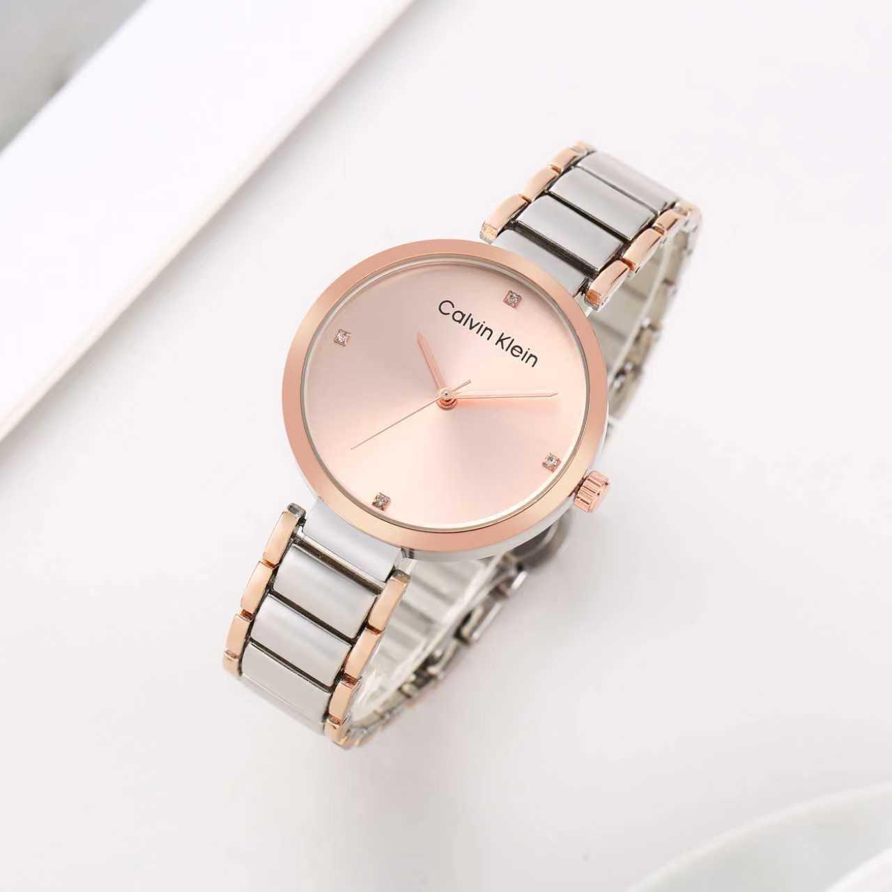 Calvin Klein Women's Diamond Studded Dial Watch