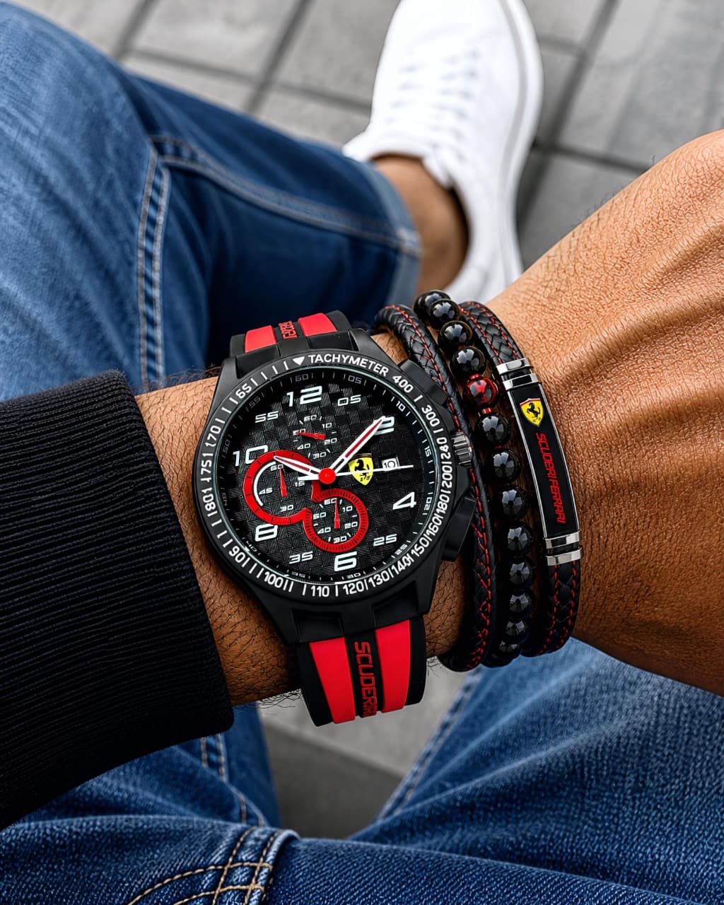 Scuderia Ferrari Race Quartz Chronograph Watch for Men