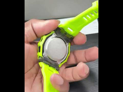 G-Shock Digital Watch G1148 – Black Dial with Green Resin Strap