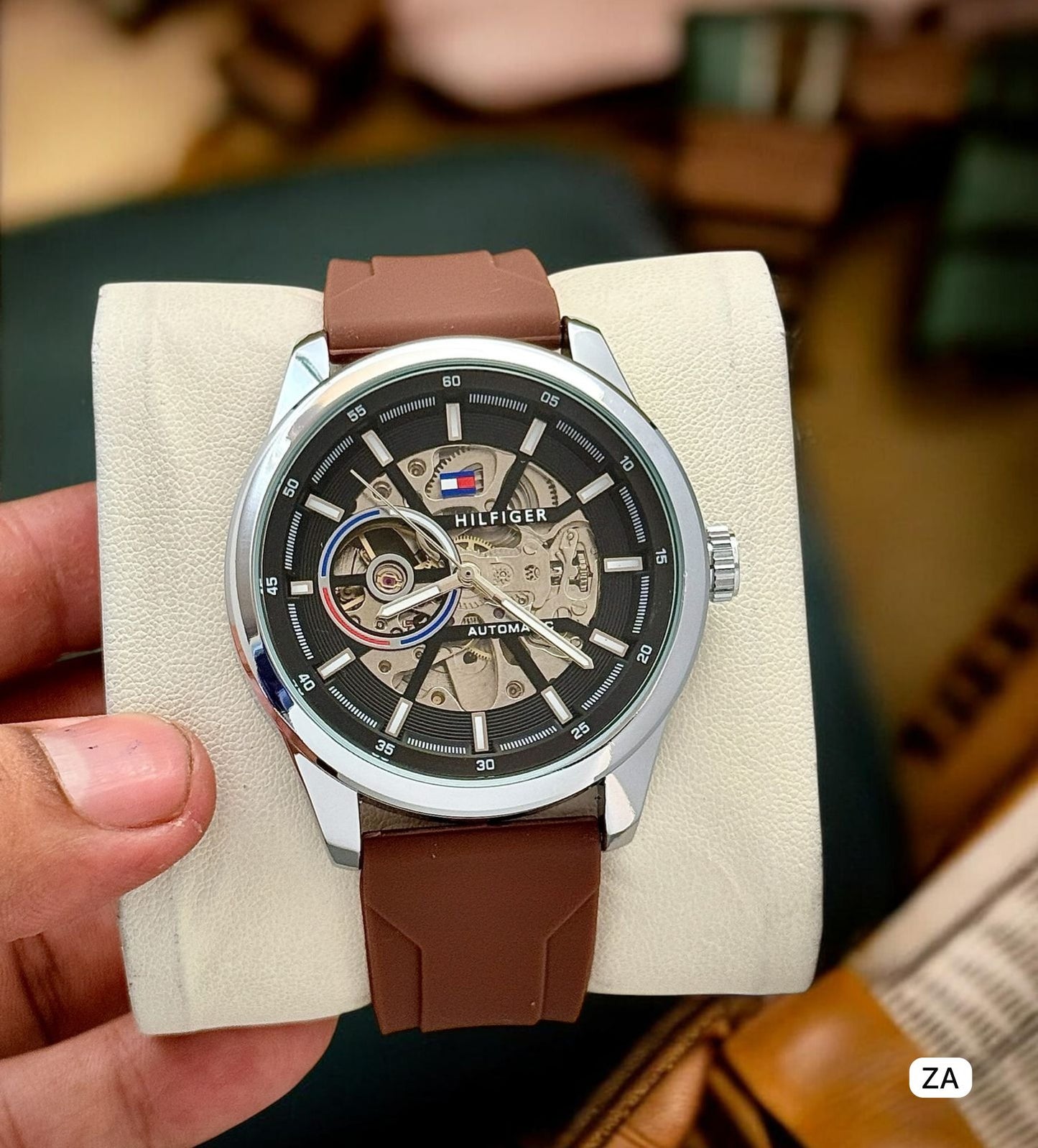 Tommy Hilfiger 43mm Skeleton Automatic Watch
