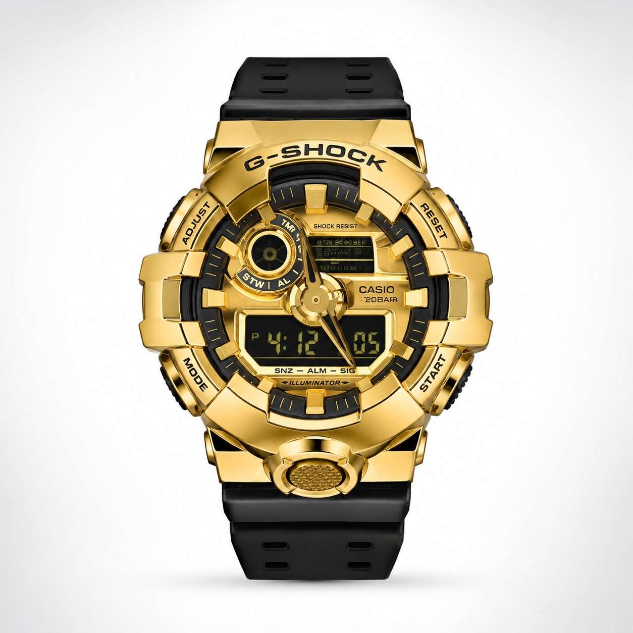 G-SHOCK GA-710 Gold Black Quartz Watch