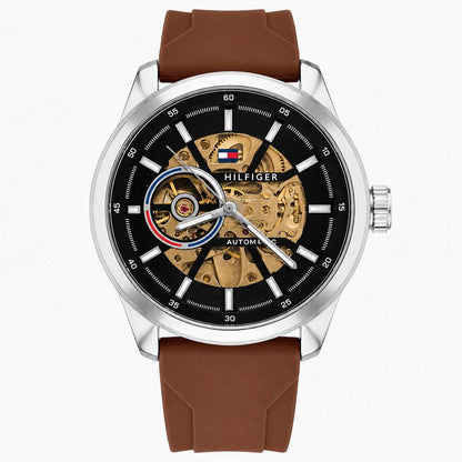 Tommy Hilfiger 43mm Skeleton Automatic Watch