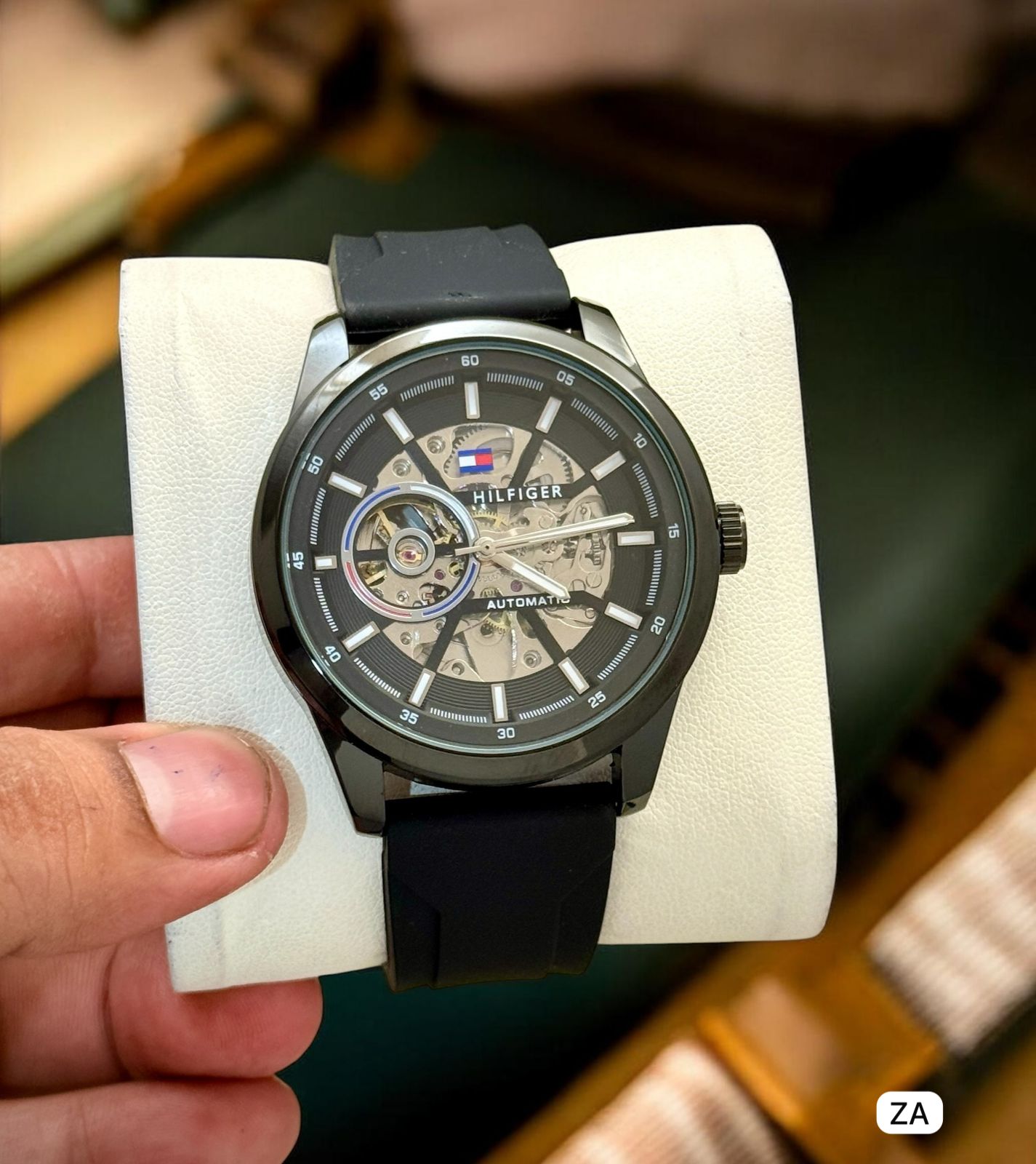 Tommy Hilfiger 43mm Skeleton Automatic Watch