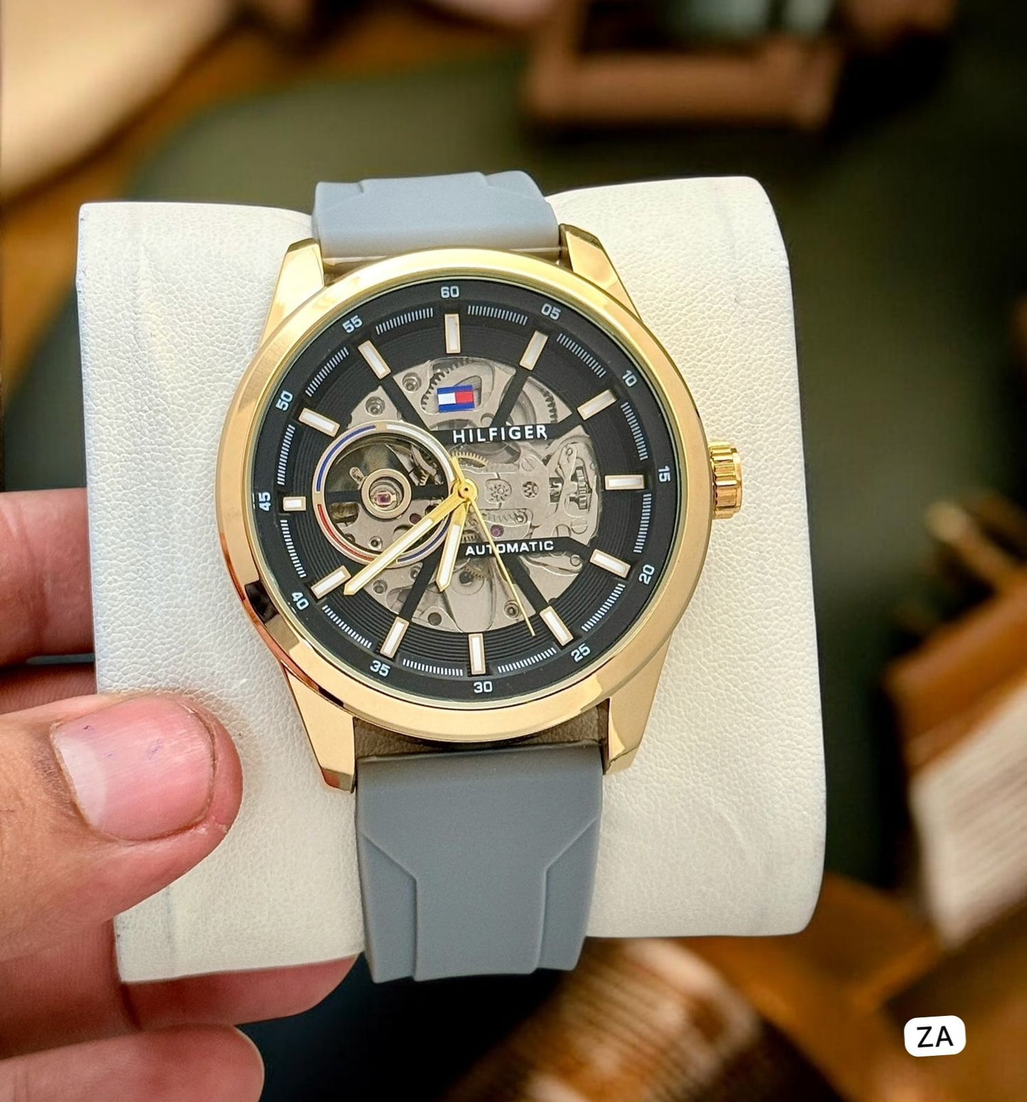 Tommy Hilfiger 43mm Skeleton Automatic Watch