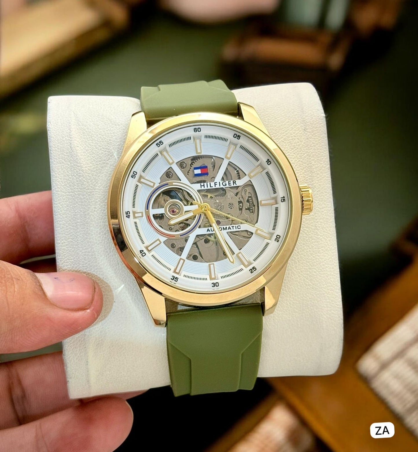 Tommy Hilfiger 43mm Skeleton Automatic Watch